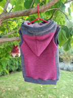 Merino-Wollfleece Pullunder *Waldfrucht*