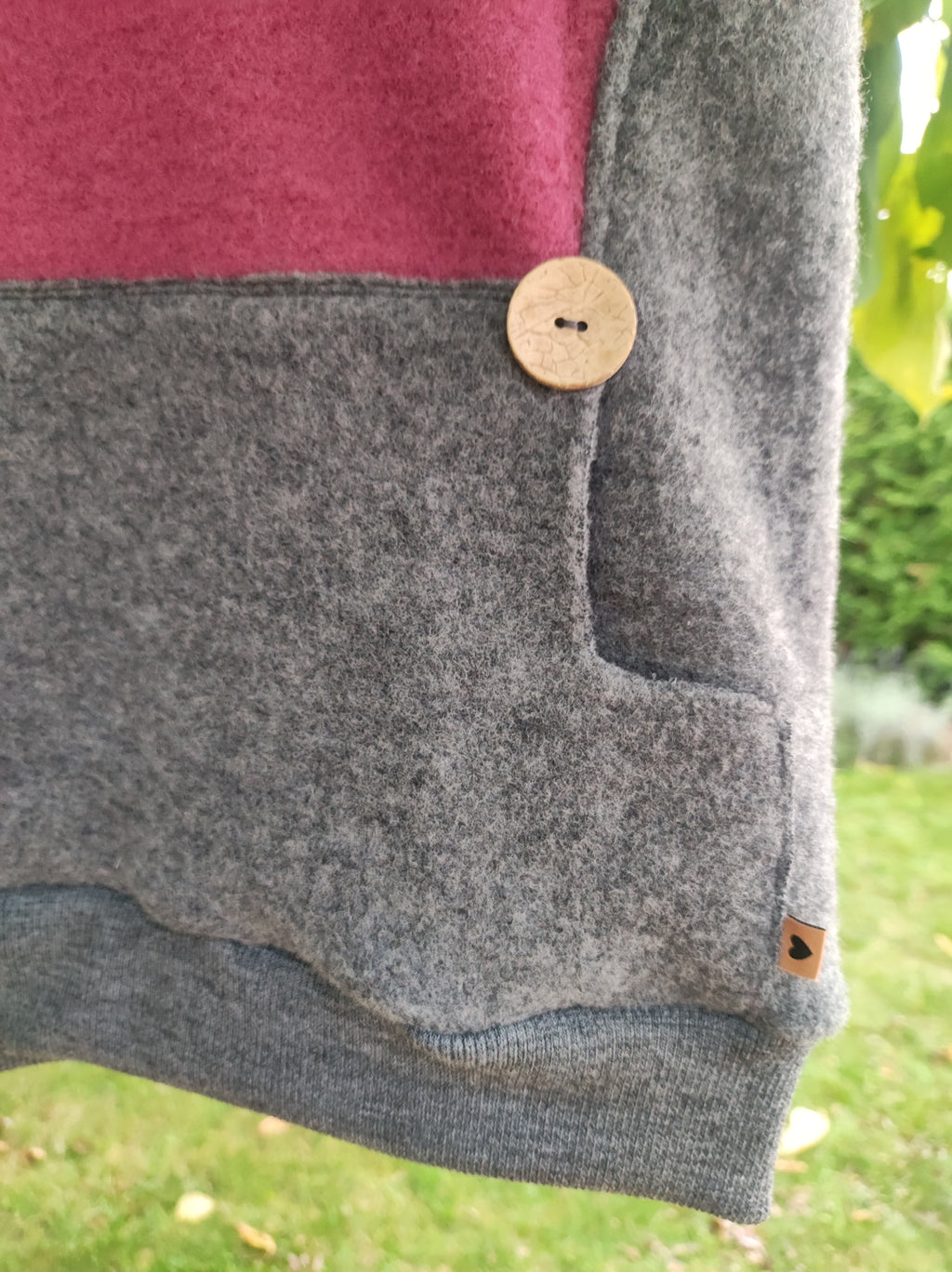 Merino-Wollfleece Pullunder *Waldfrucht*