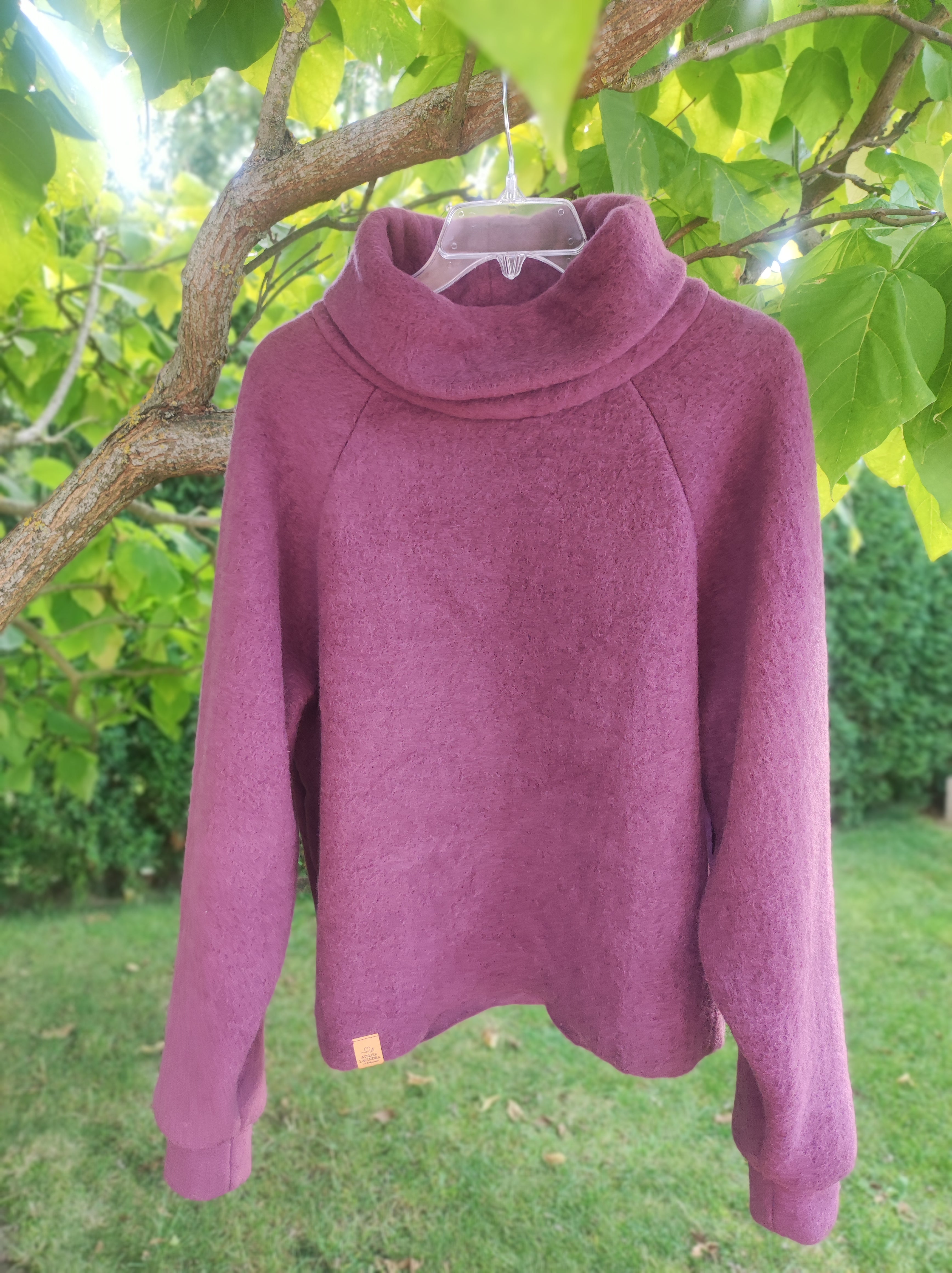 *INDIVIDUELL* Damen Wollfleece Overzize Pullover