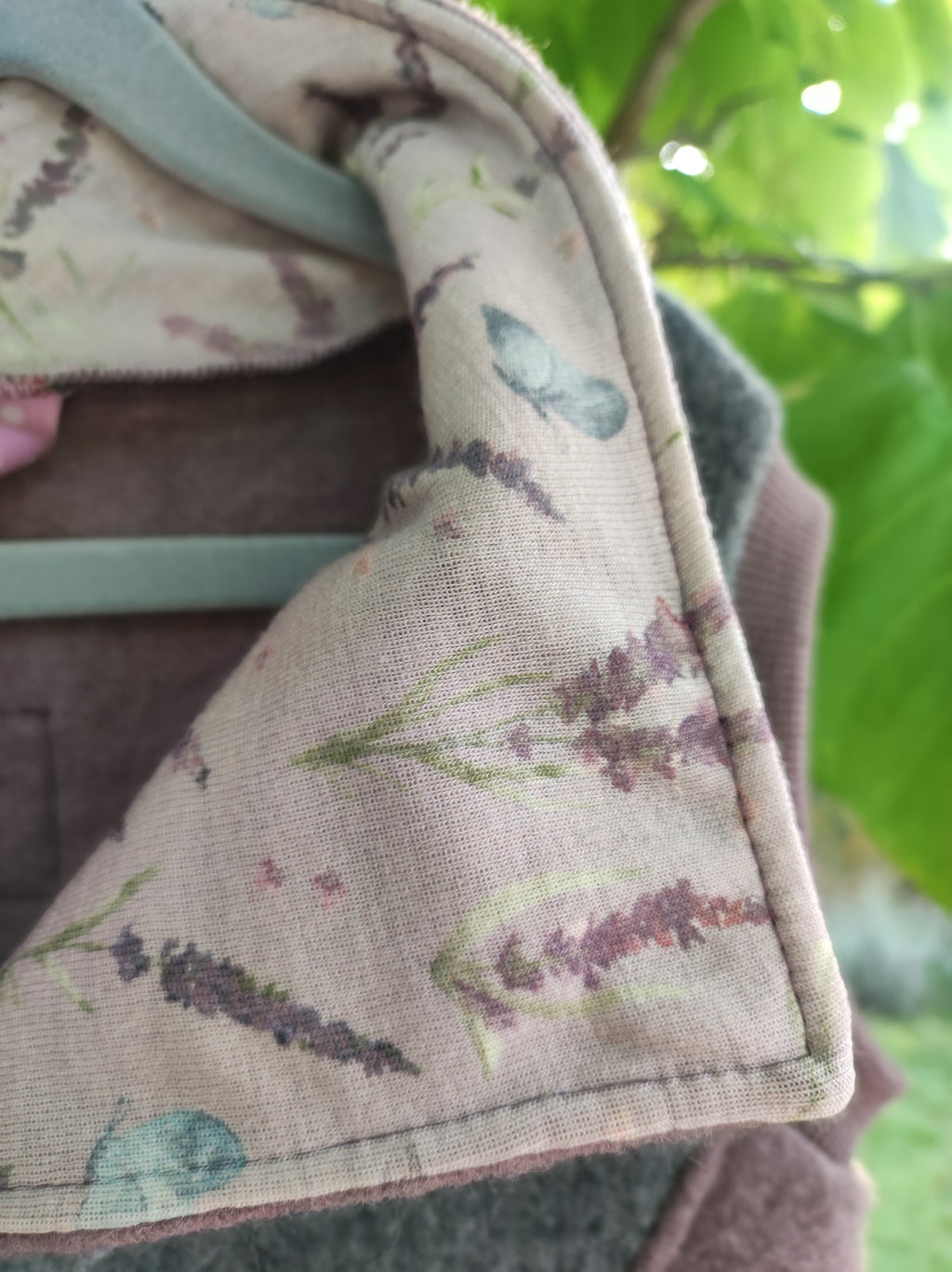 Merino-Wollfleece Pullunder *Lila*