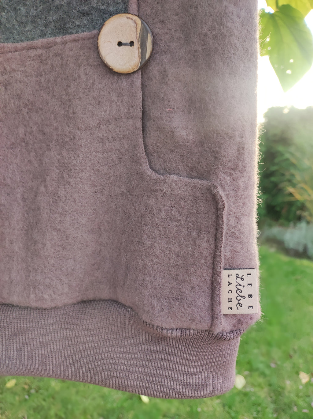 Merino-Wollfleece Pullunder *Lila*