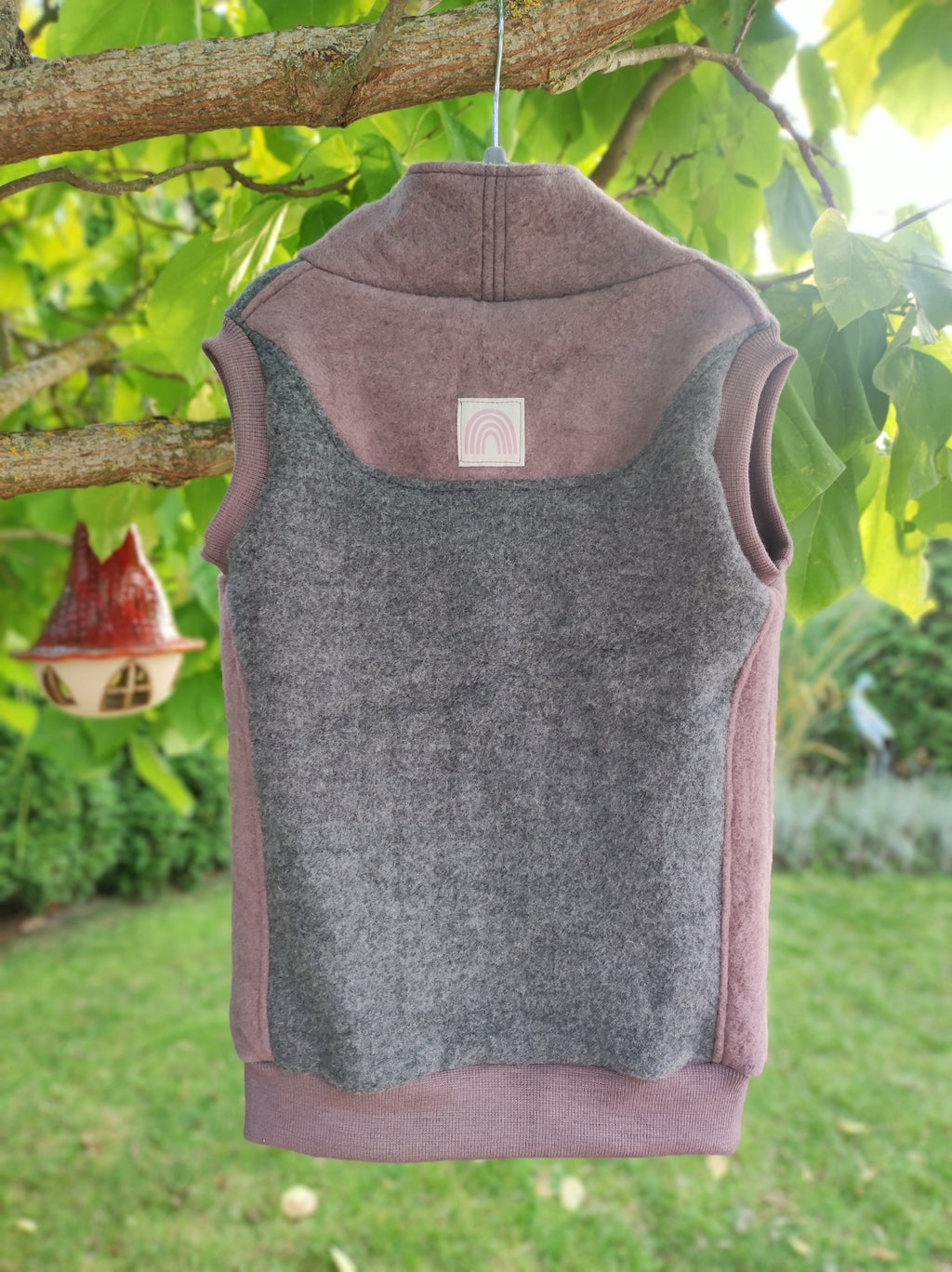 Merino-Wollfleece Pullunder *Lila*