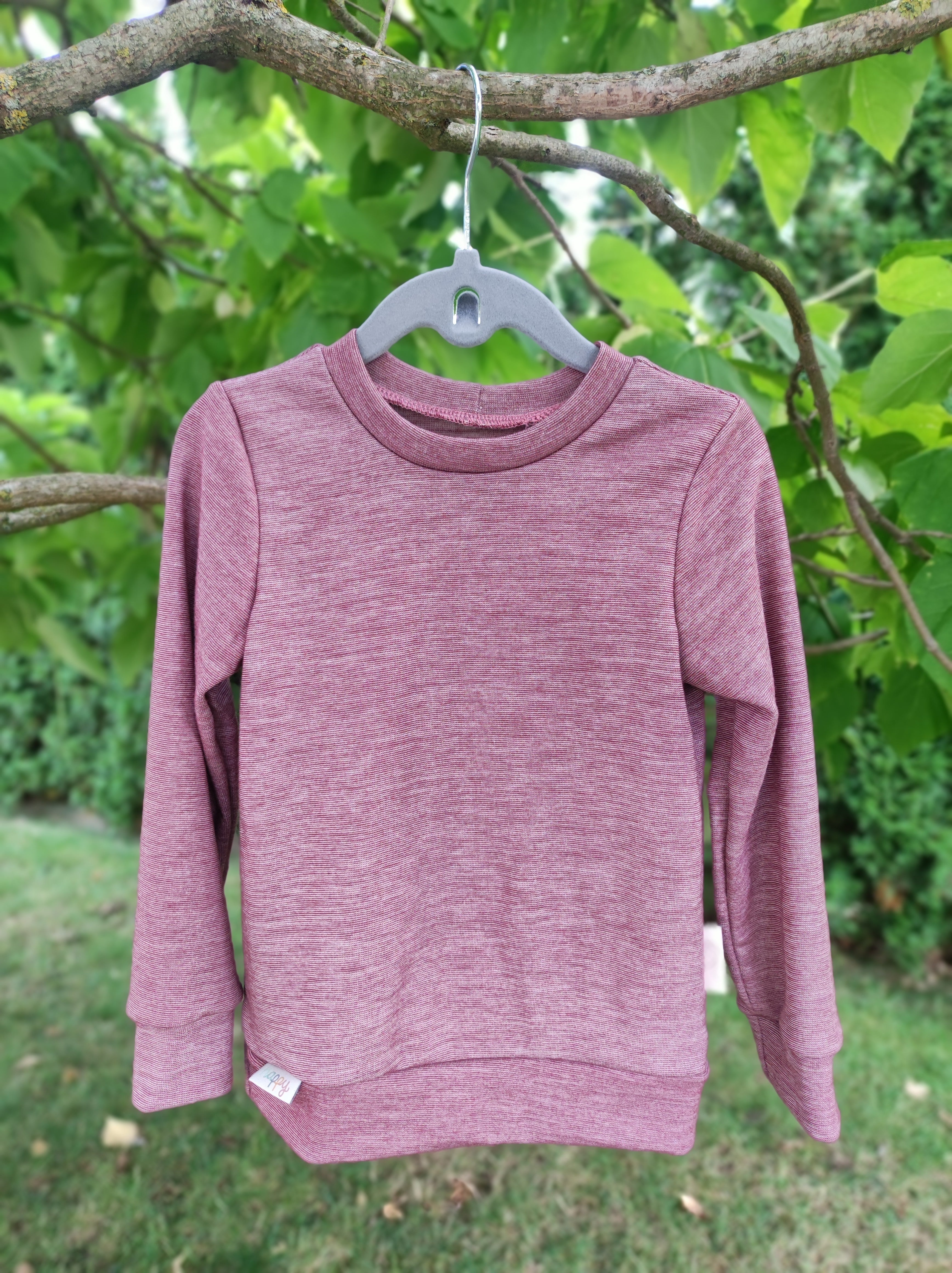 Wolle-Lyocell - Langarmshirt *hellrot*