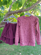 Wolle-Seide- Langarmshirt *Blumen*