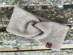 Damen Wollfleece-Stirnband mit Twist *Beige*