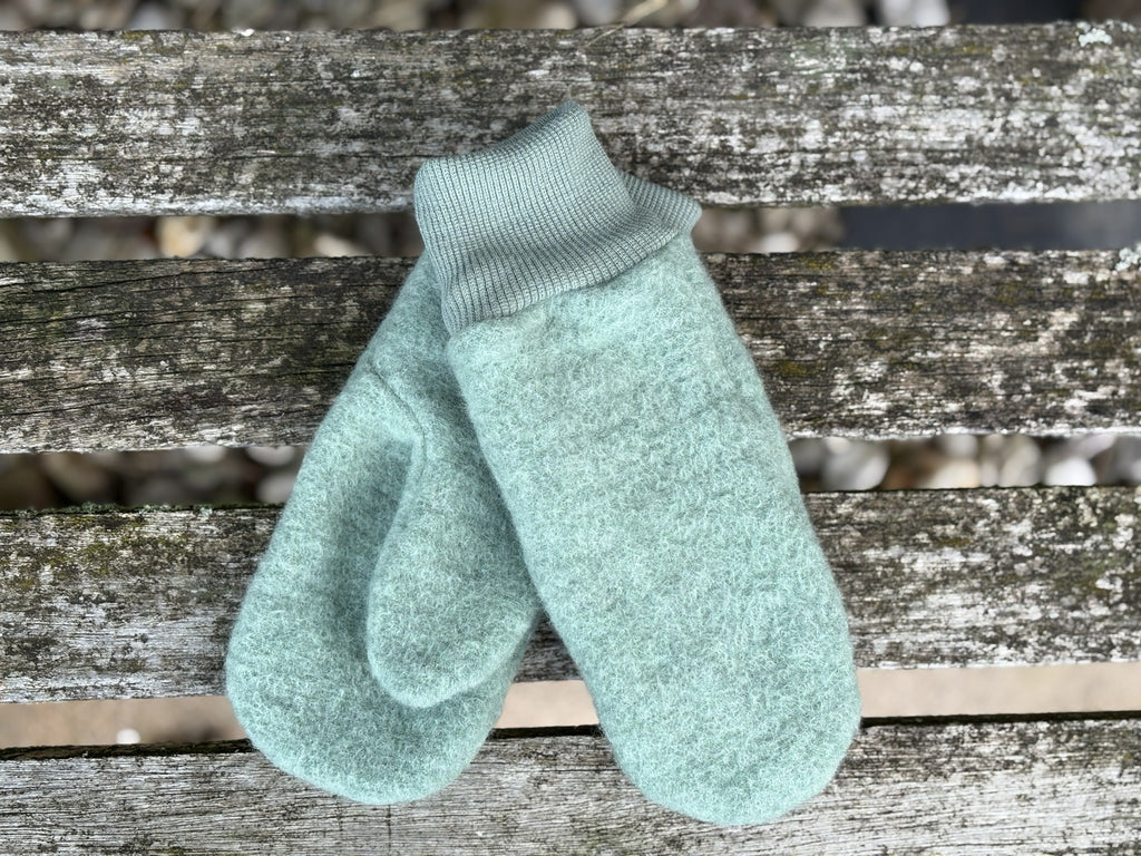 Damen Wollfleece-Handschuhe *Salbei*