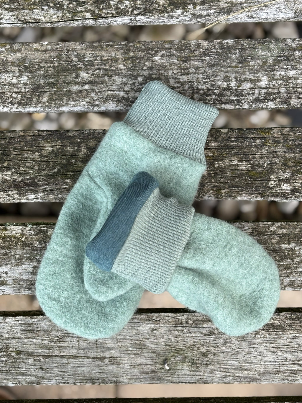 Damen Wollfleece-Handschuhe *Salbei*