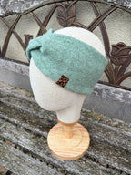 Damen Wollfleece-Stirnband mit Twist *Salbei*