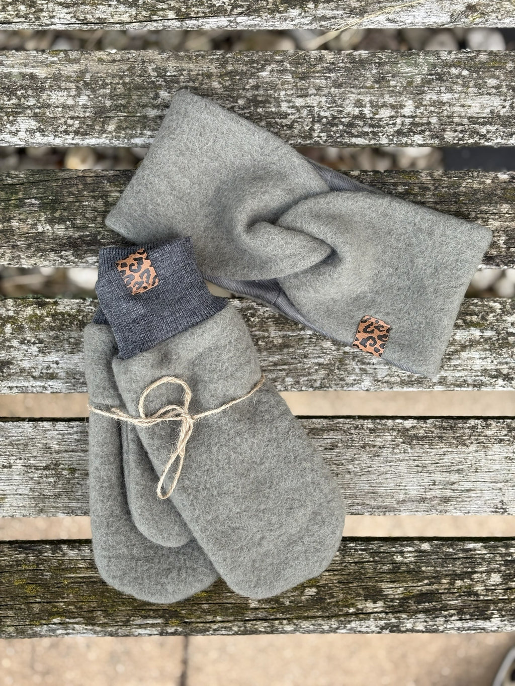 Damen Wollfleece-Handschuhe *Raucholiv*