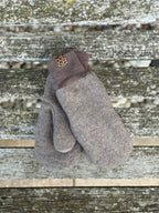 Damen Wollfleece-Handschuhe *Walnuss*