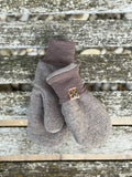 Damen Wollfleece-Handschuhe *Walnuss*