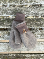 Damen Wollfleece-Handschuhe *Walnuss*