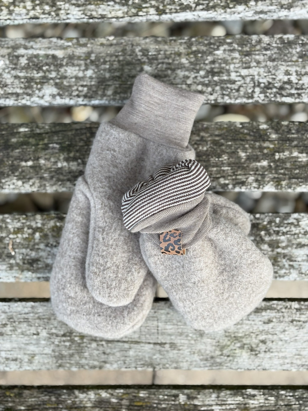 Damen Wollfleece-Handschuhe *Beige*