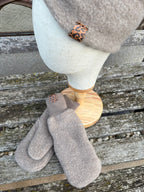 Damen Wollfleece-Stirnband mit Twist *Beige*