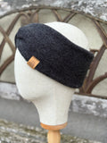 Damen Wollfleece-Stirnband mit Twist *Anthrazit*