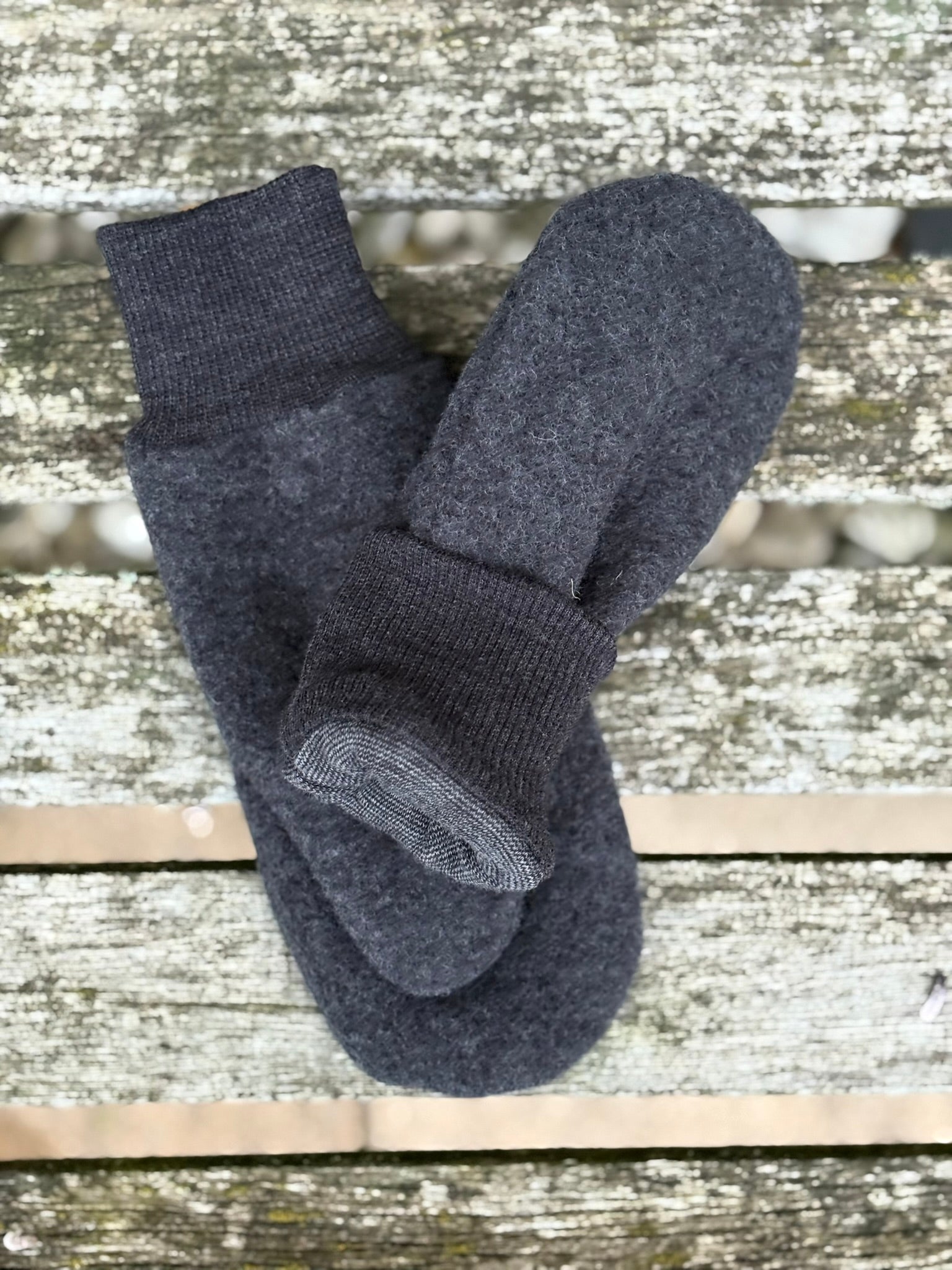 Damen Wollfleece-Handschuhe *Anthrazit*