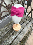 Damen Wollfleece-Stirnband mit Twist *Lampone*