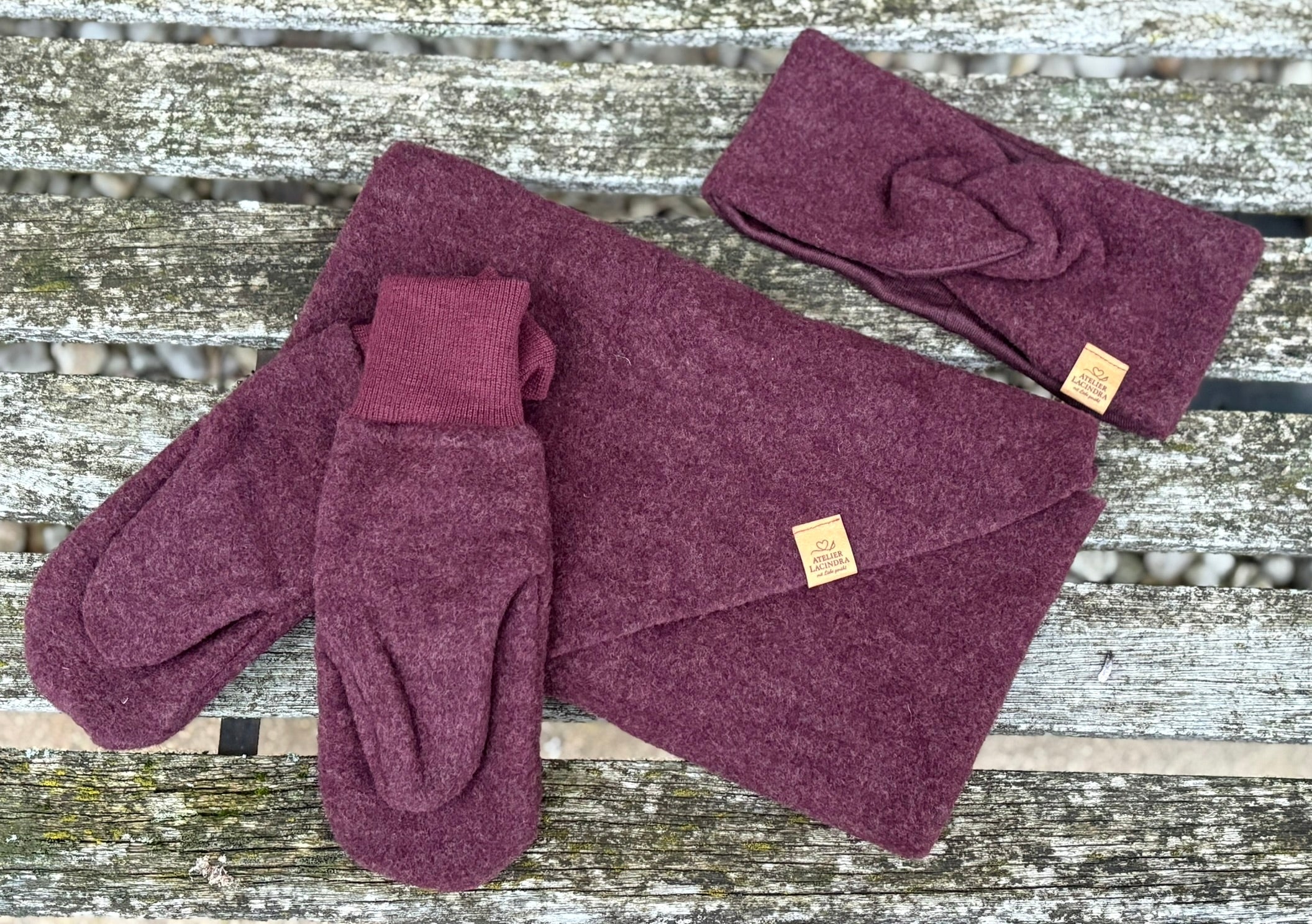 Damen Wollfleece-Dreieckstuch 65x160cm ‍*verschiedene Farben*