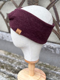 Damen Wollfleece-Stirnband mit Twist *Schokokirsch*